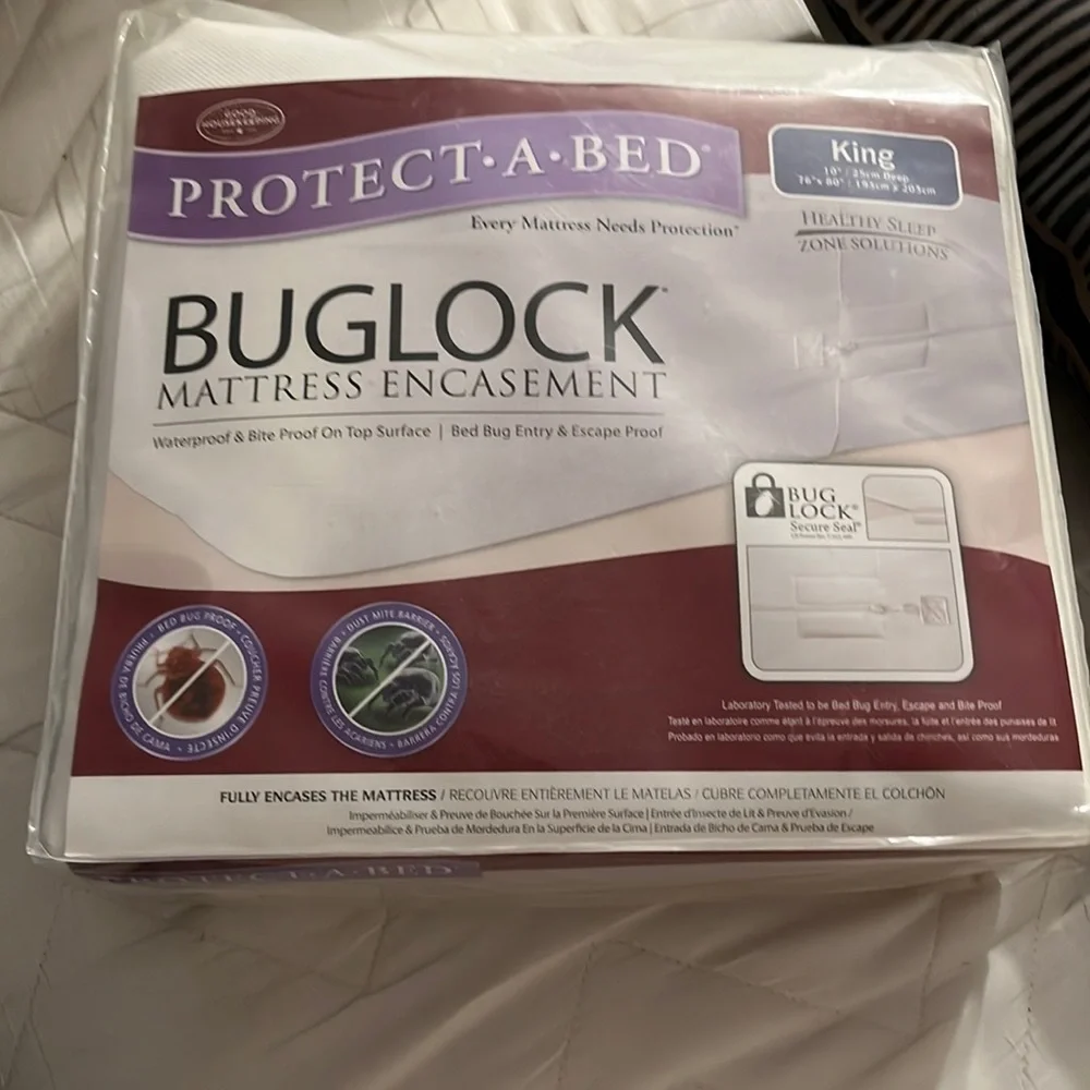 Brand new bug lock mattress encasement